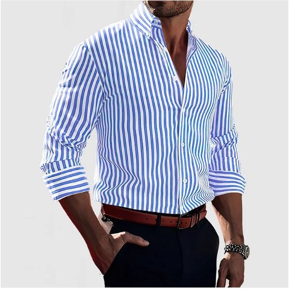 Julien | Chemise à rayures marquées pour homme