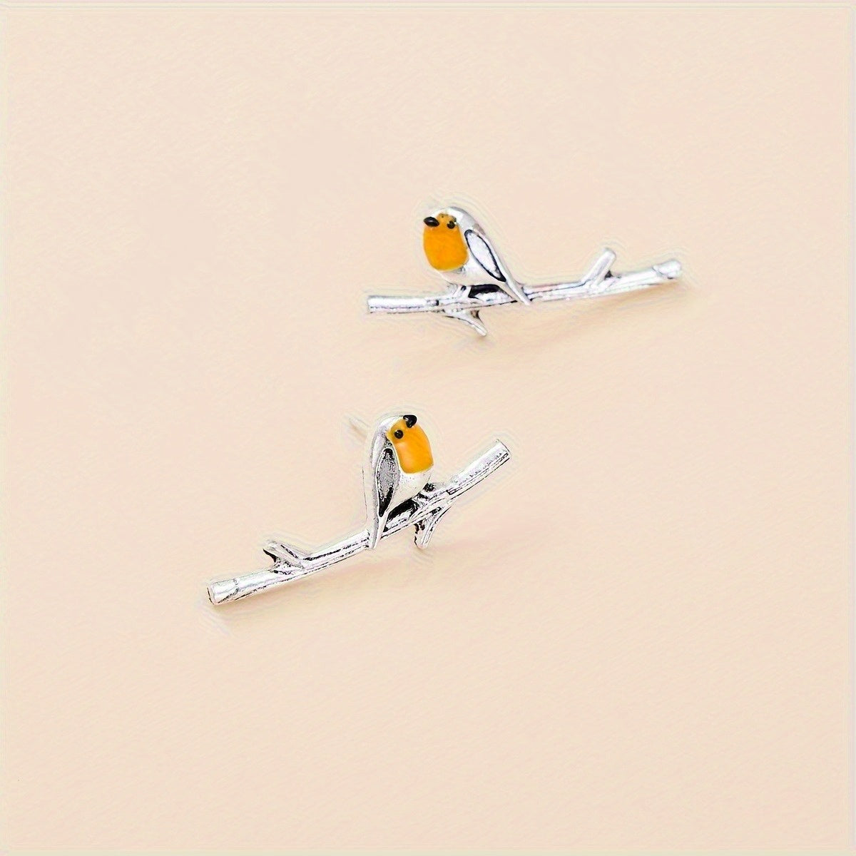 Boucles d'oreilles Oiseau en Dessin Animé
