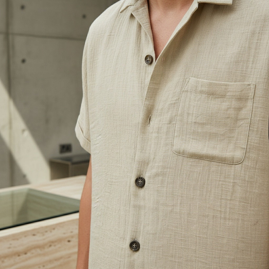 Léonce | Chemise cubaine et short court