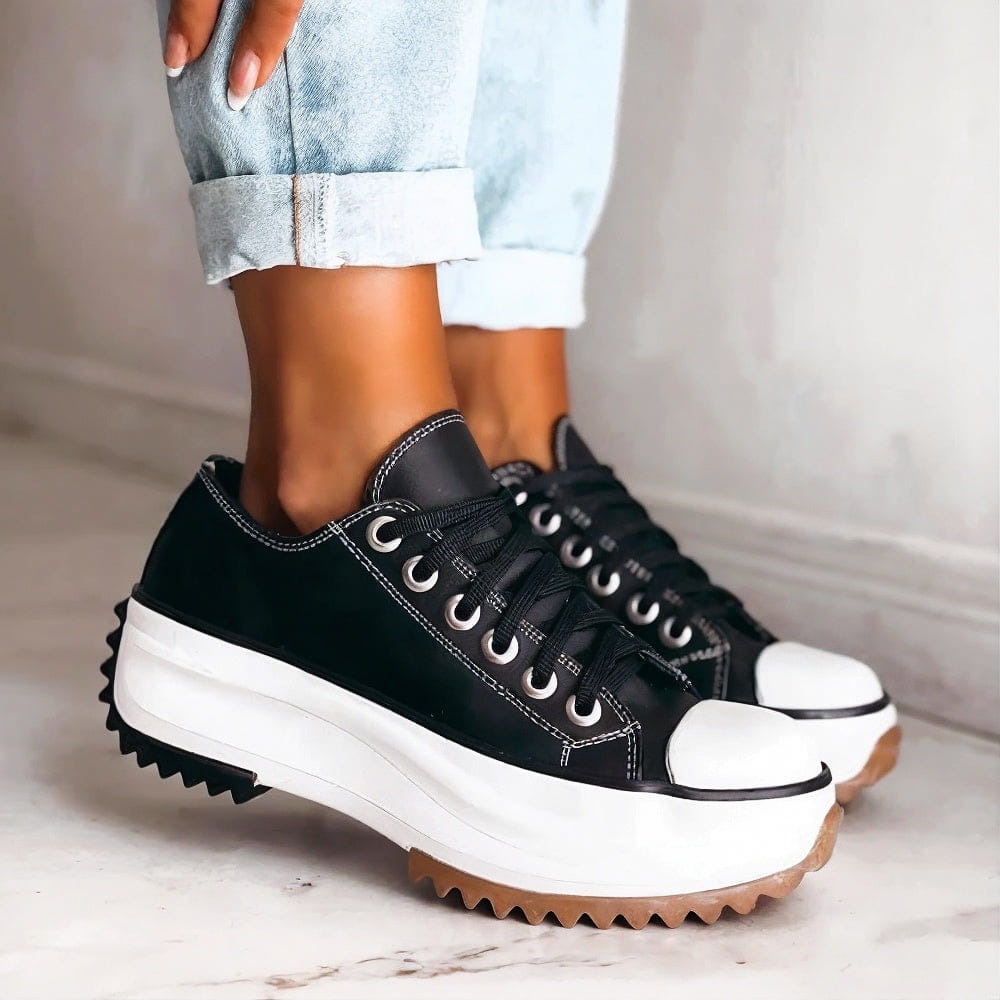 Madeleine | Chaussures à plateau Noir