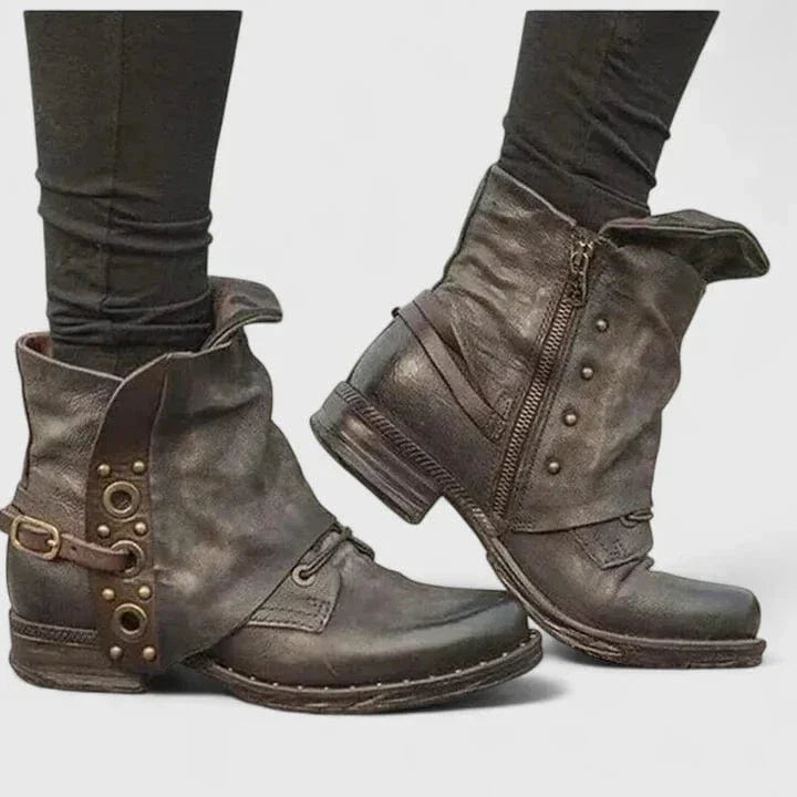 Pernelle | Bottines en cuir vieilli