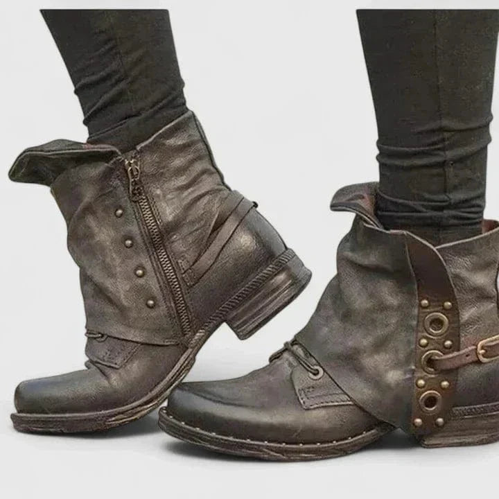 Pernelle | Bottines en cuir vieilli