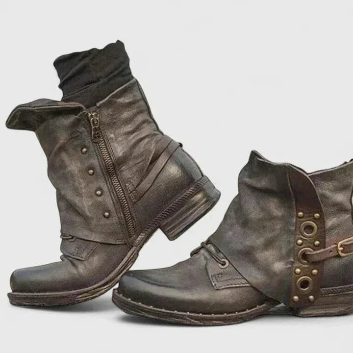 Pernelle | Bottines en cuir vieilli