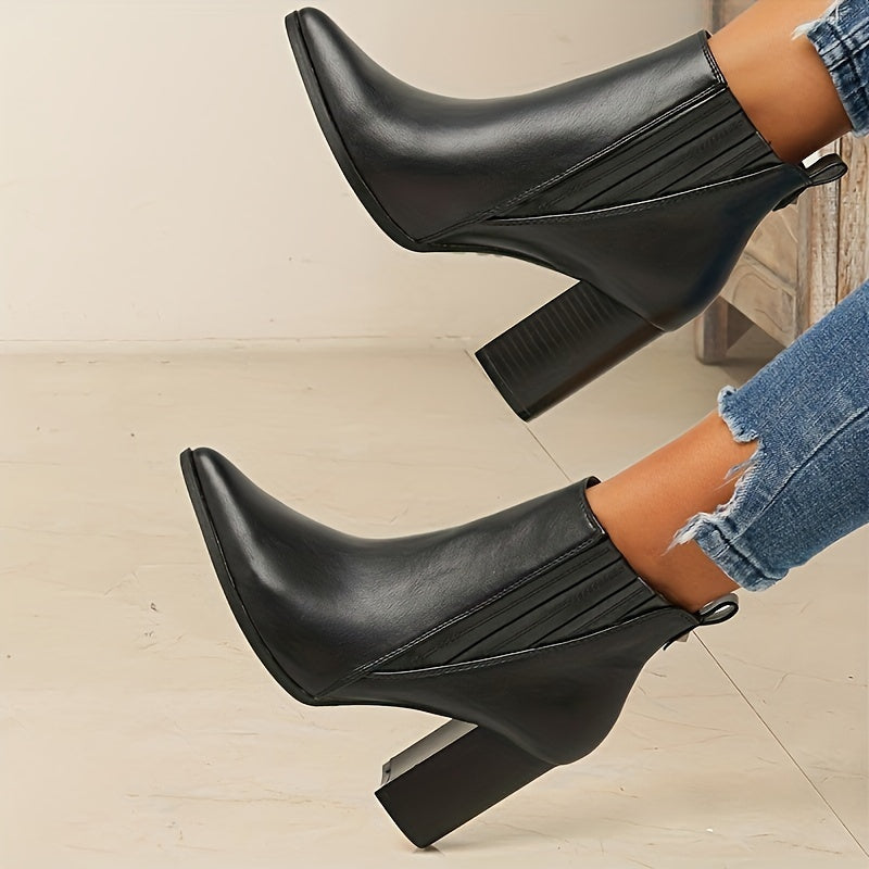 Prisca | Bottines à talon carré