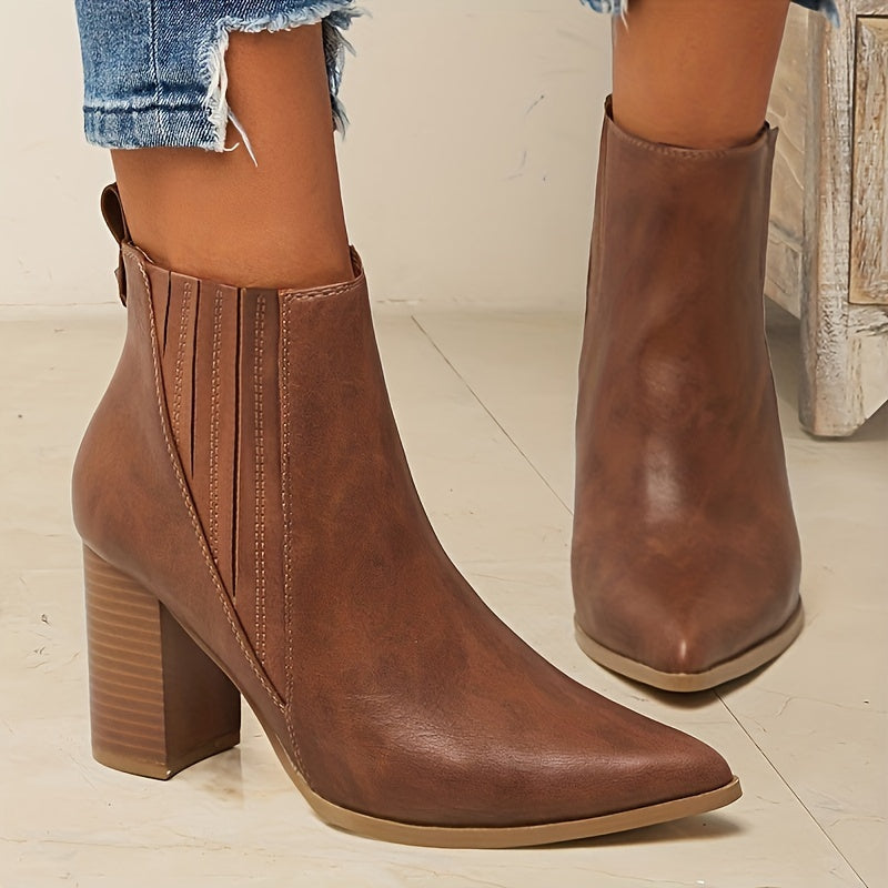 Prisca | Bottines à talon carré