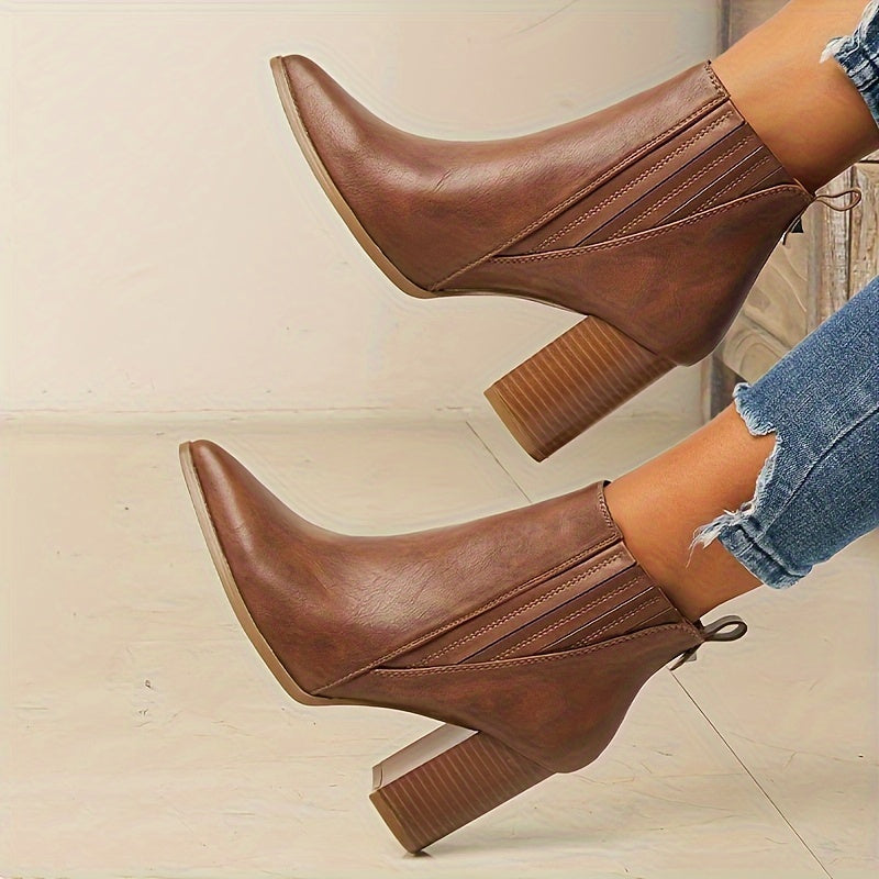 Prisca | Bottines à talon carré