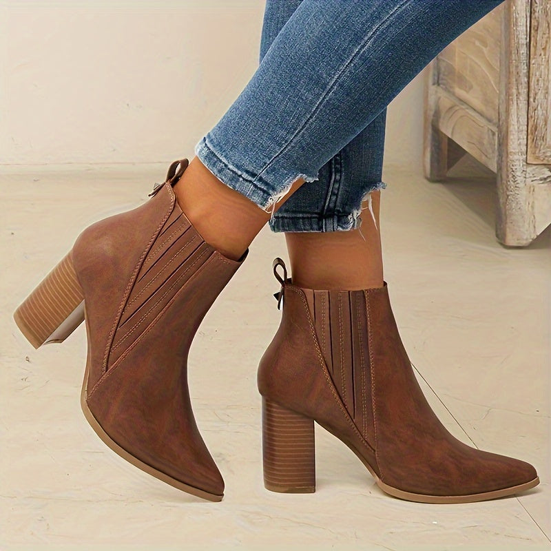 Prisca | Bottines à talon carré