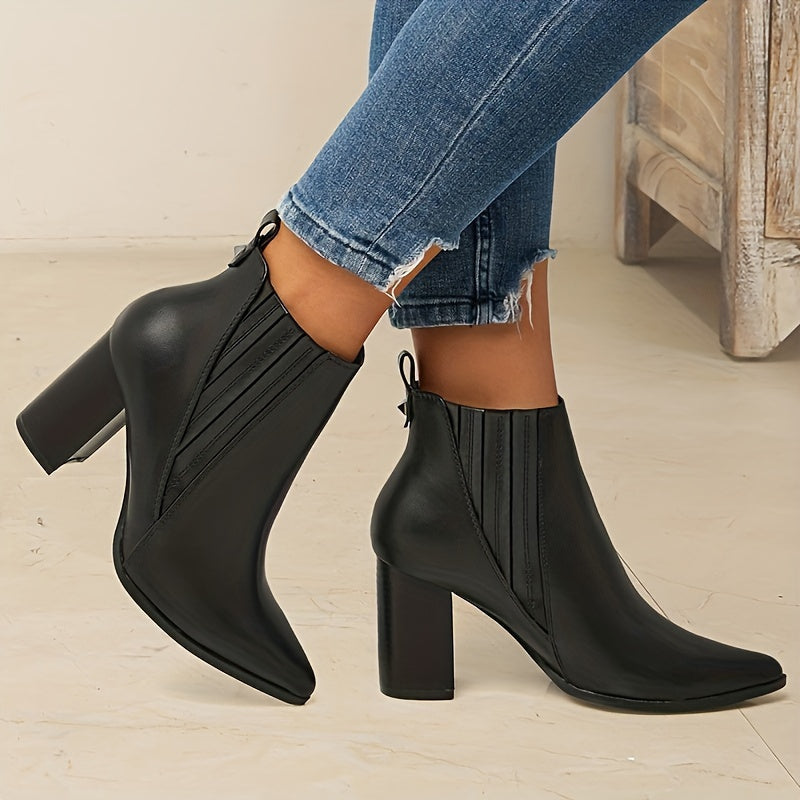 Prisca | Bottines à talon carré