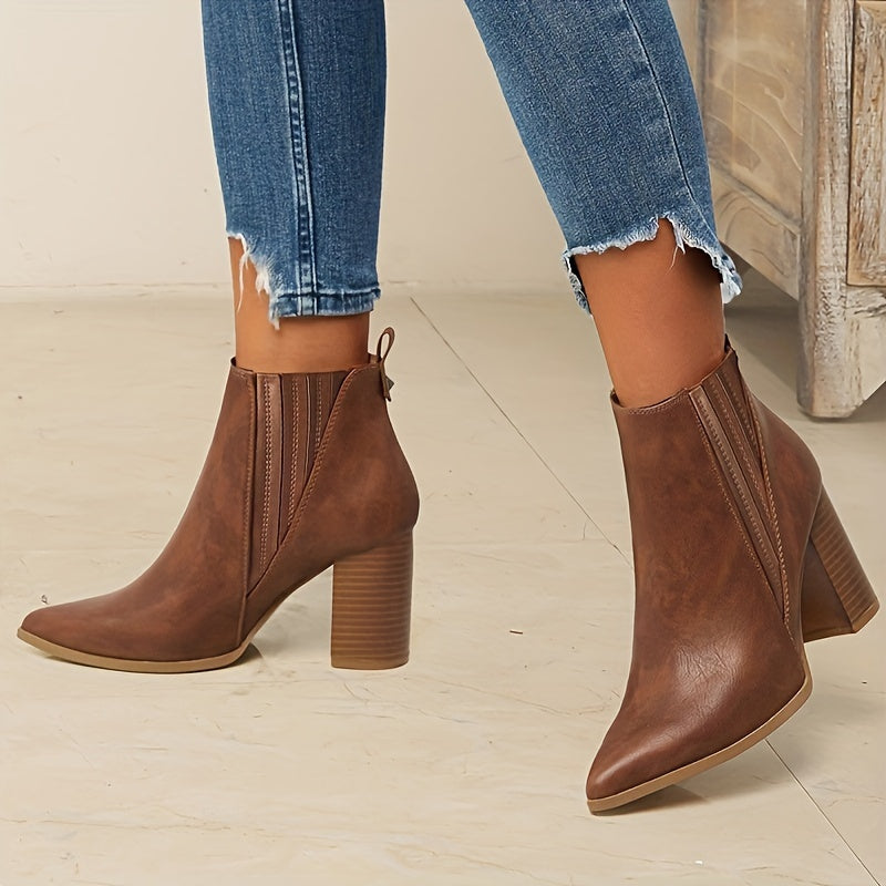 Prisca | Bottines à talon carré
