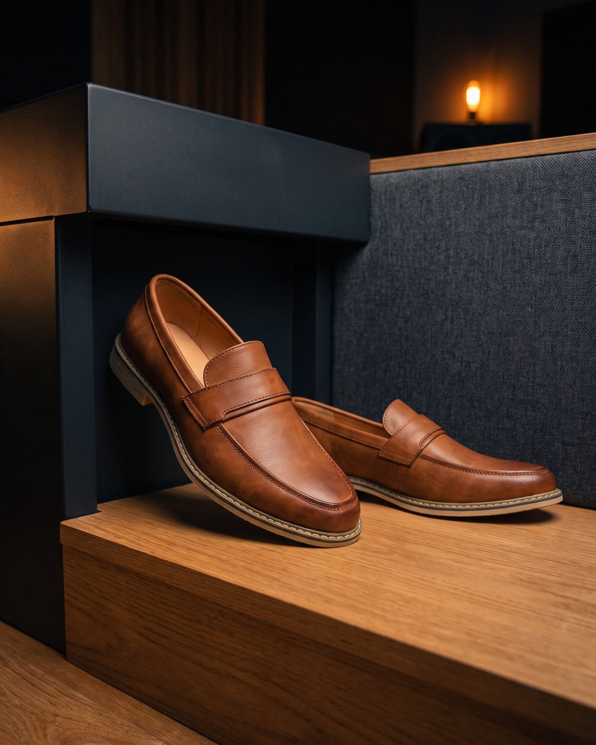 Philippe | Mocassin en cuir lisse