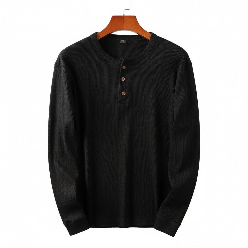 Gaëtan | T-shirt henley col côtelé