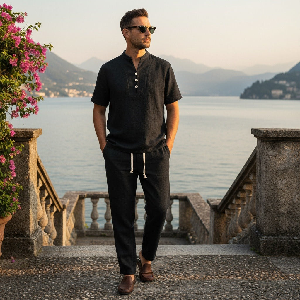 Lubin | Ensemble pantalon lin et coton