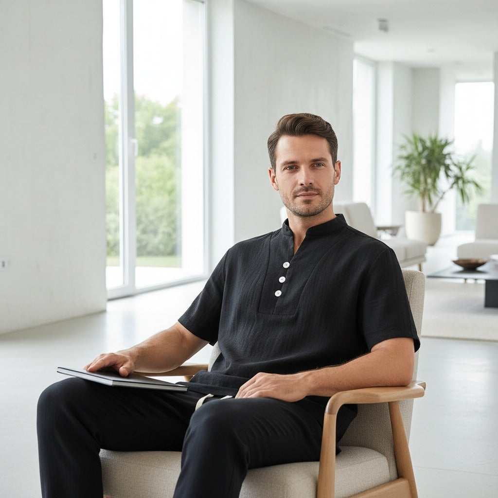 Lubin | Ensemble pantalon lin et coton