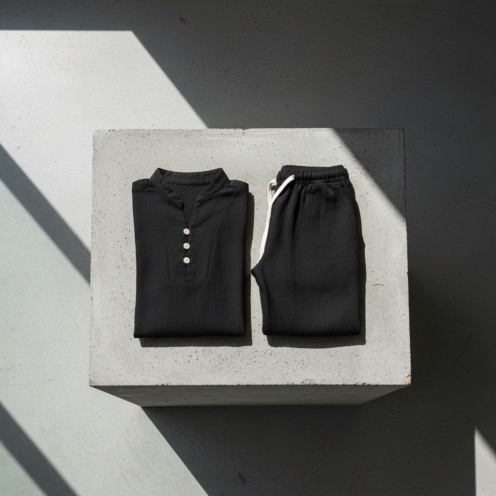 Lubin | Ensemble pantalon lin et coton