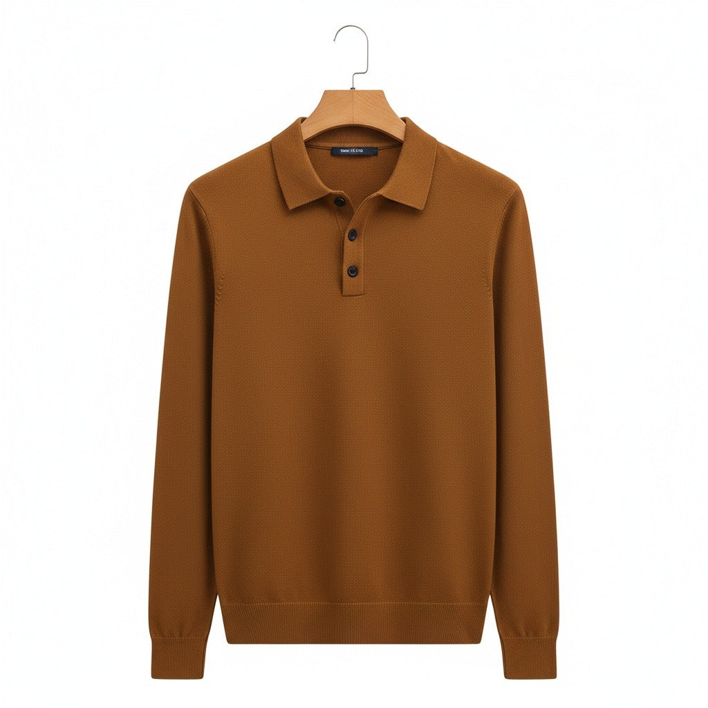 Félicien | Polo jersey à manches longues