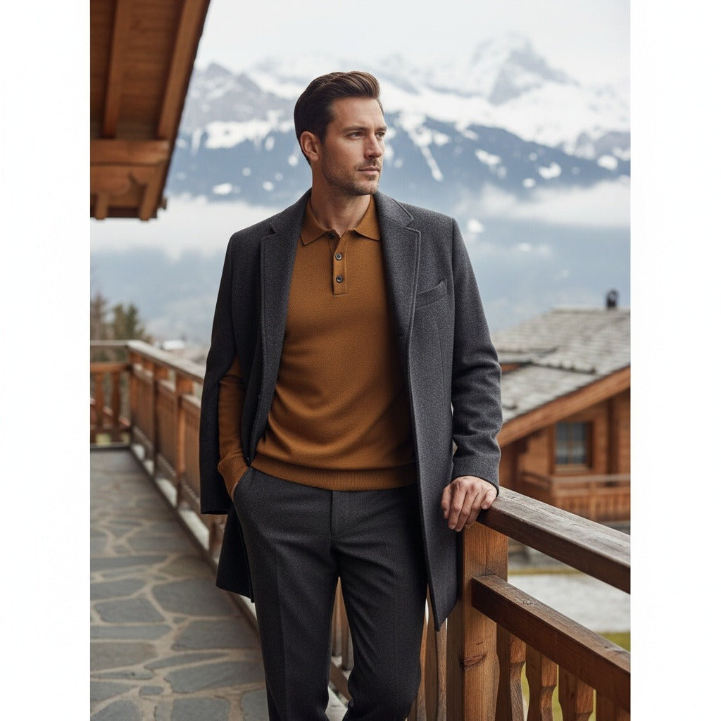 Félicien | Polo jersey à manches longues
