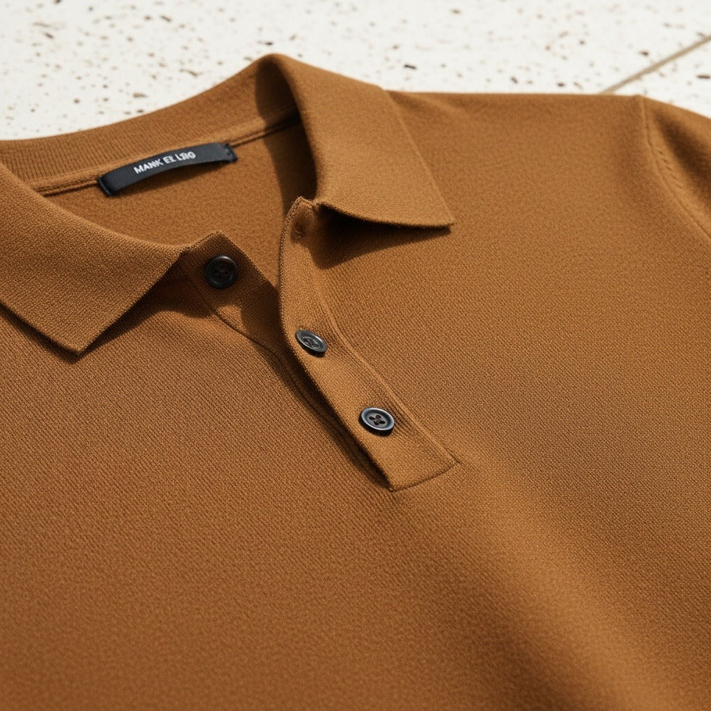 Félicien | Polo jersey à manches longues