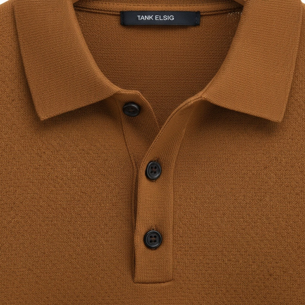 Félicien | Polo jersey à manches longues