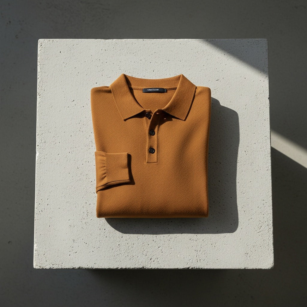 Félicien | Polo jersey à manches longues