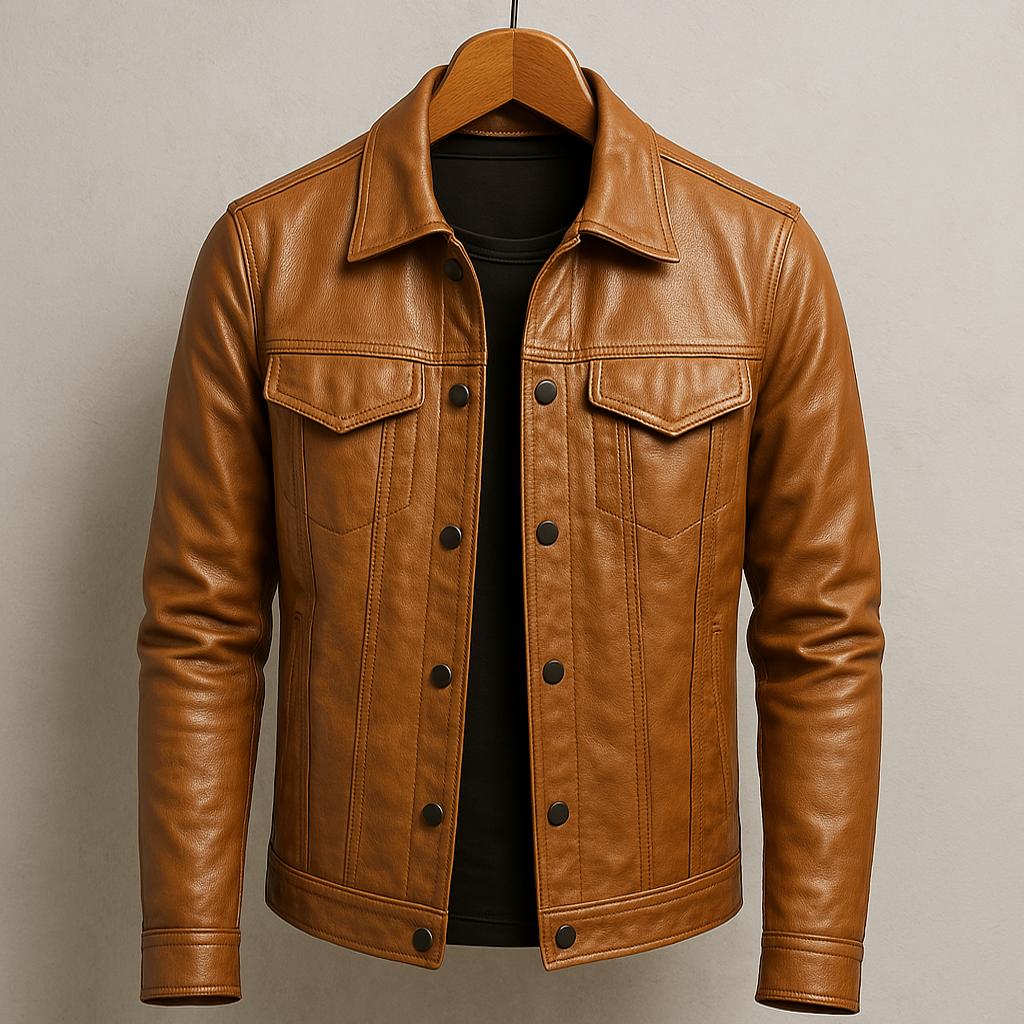 Lucien | Veste en cuir ajustée