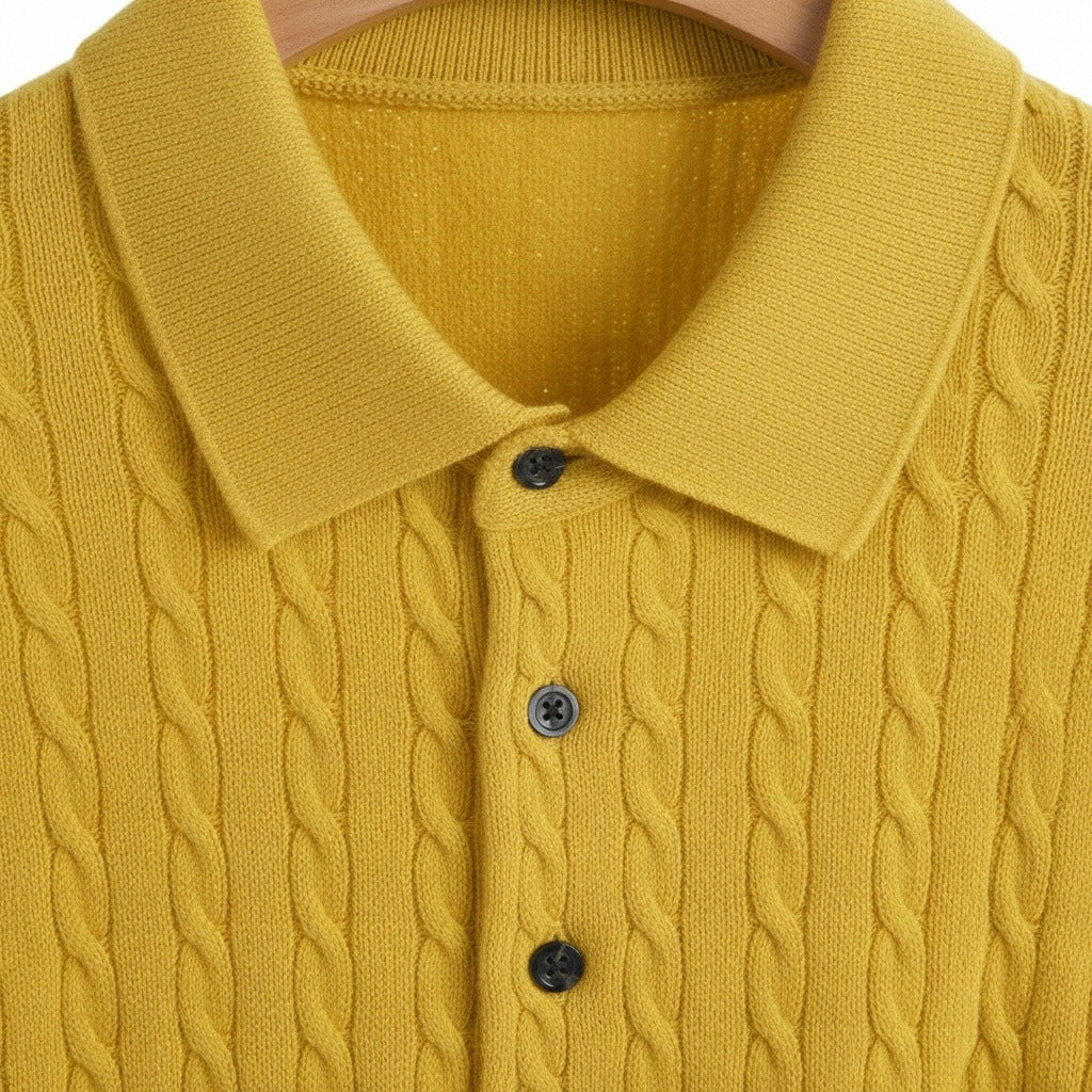 François-Régis | Polo en maille torsadée
