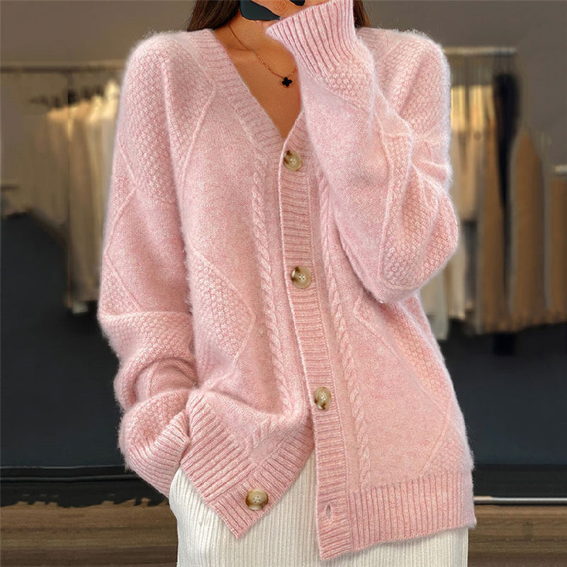 Célia | Cardigan torsadé col V