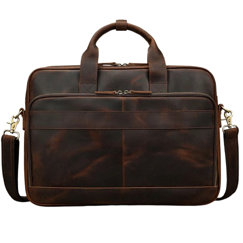 Zénon | Cartable vintage en cuir