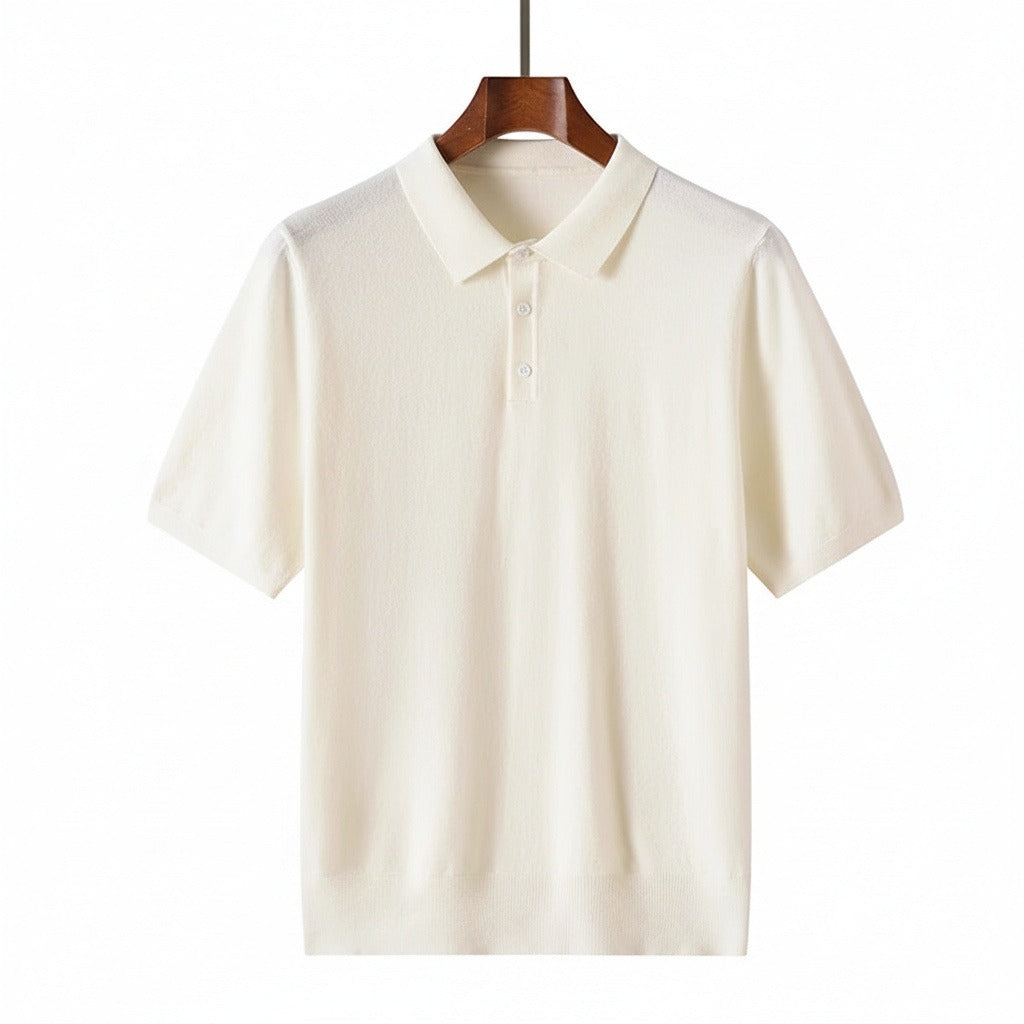 Foulques | Polo cachemire manches courtes