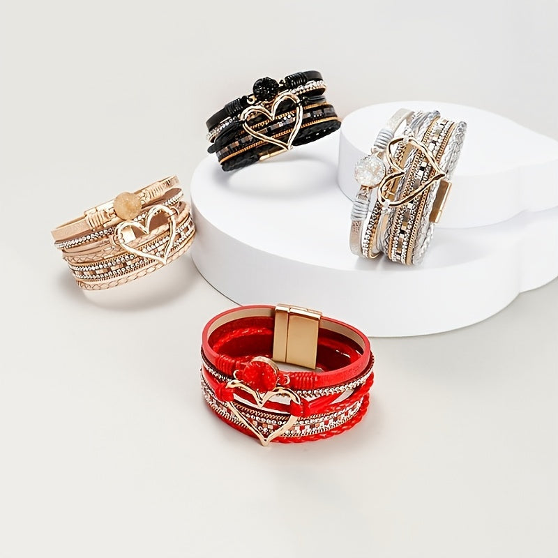 Bracelet Bohème Multirang en Cuir
