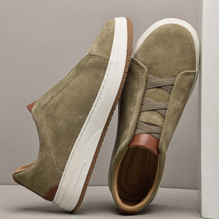 Hugo | Chaussures sans lacets en daim pour homme
