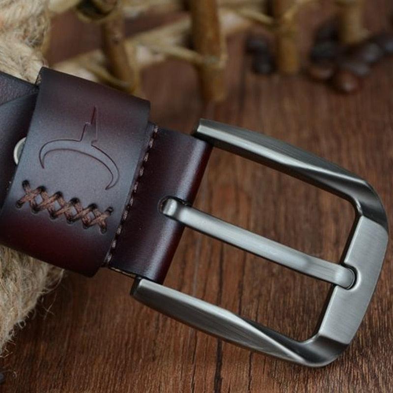 Séraphin | Ceinture en cuir texture vintage