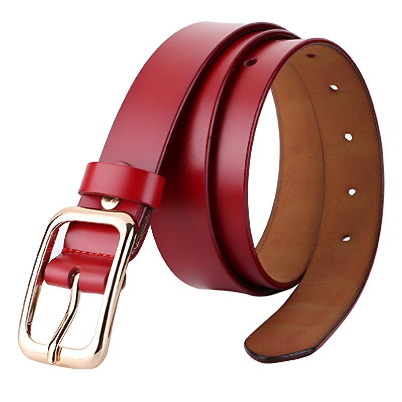 Mireille | Ceinture en cuir lisse classique