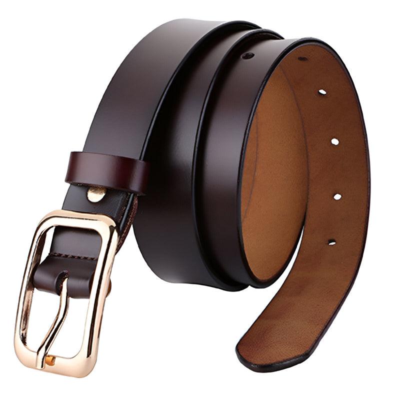 Mireille | Ceinture en cuir lisse classique