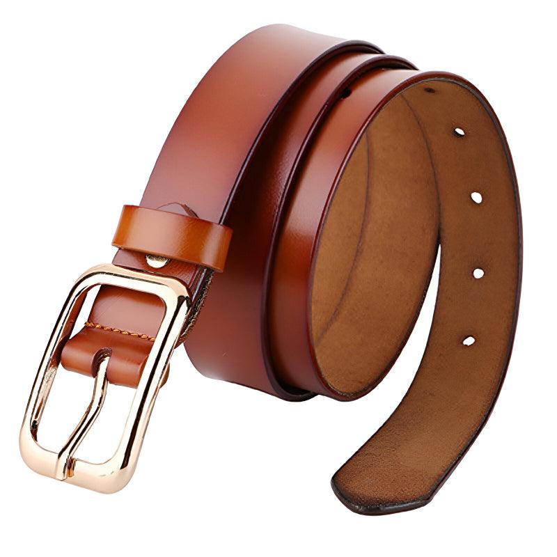 Mireille | Ceinture en cuir lisse classique