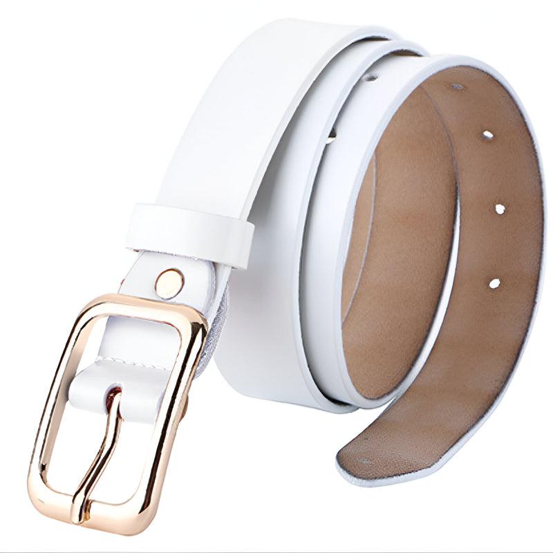 Mireille | Ceinture en cuir lisse classique