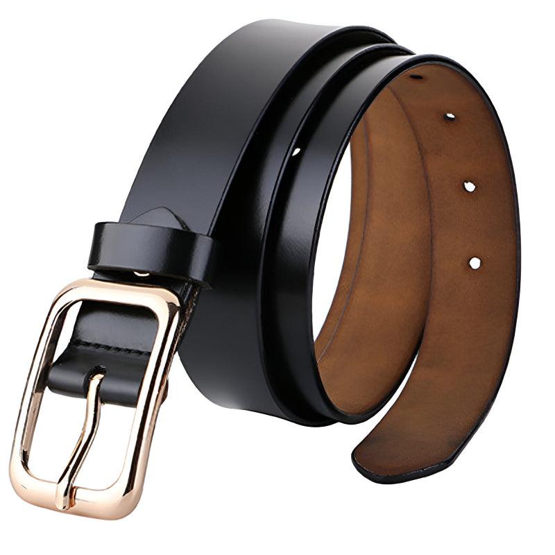 Mireille | Ceinture en cuir lisse classique