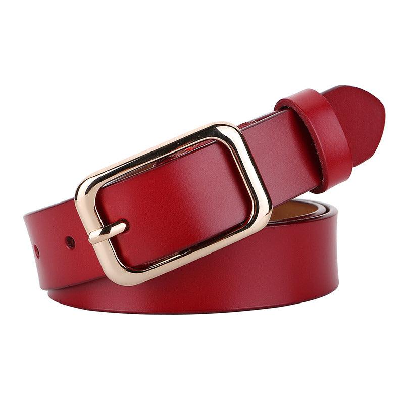 Mireille | Ceinture en cuir lisse classique