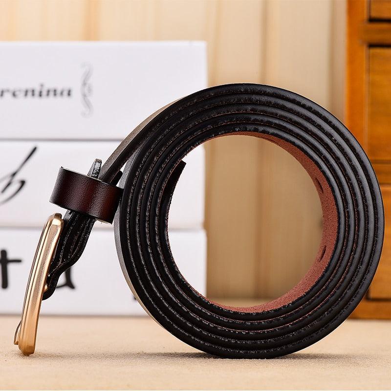 Marlène | Ceinture classique en cuir véritable
