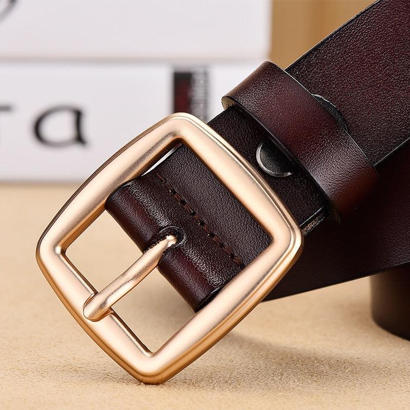 Marlène | Ceinture classique en cuir véritable