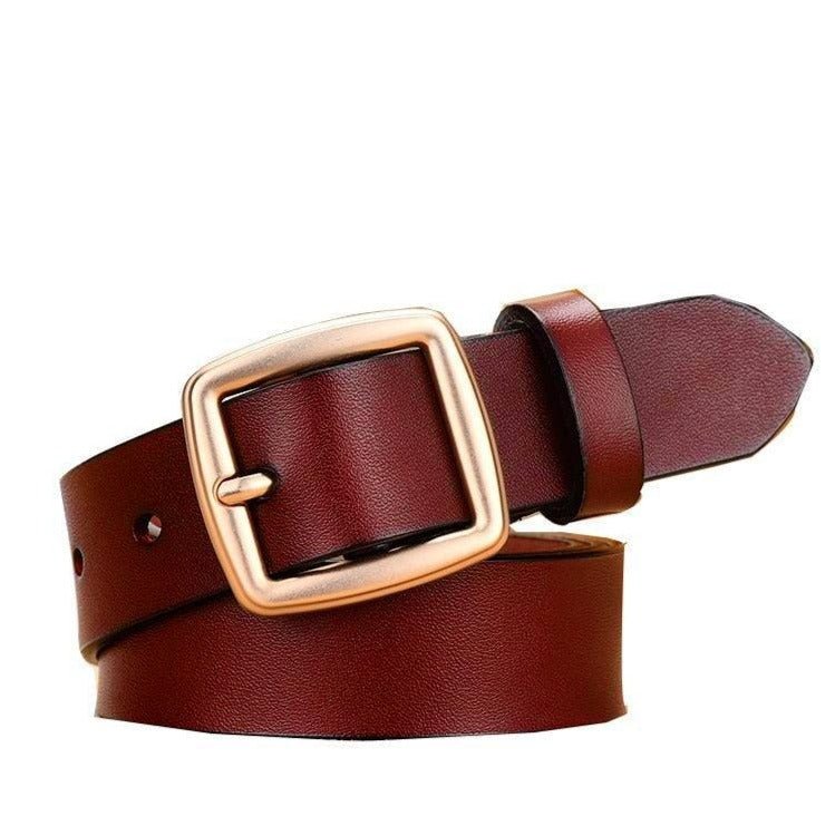Marlène | Ceinture classique en cuir véritable