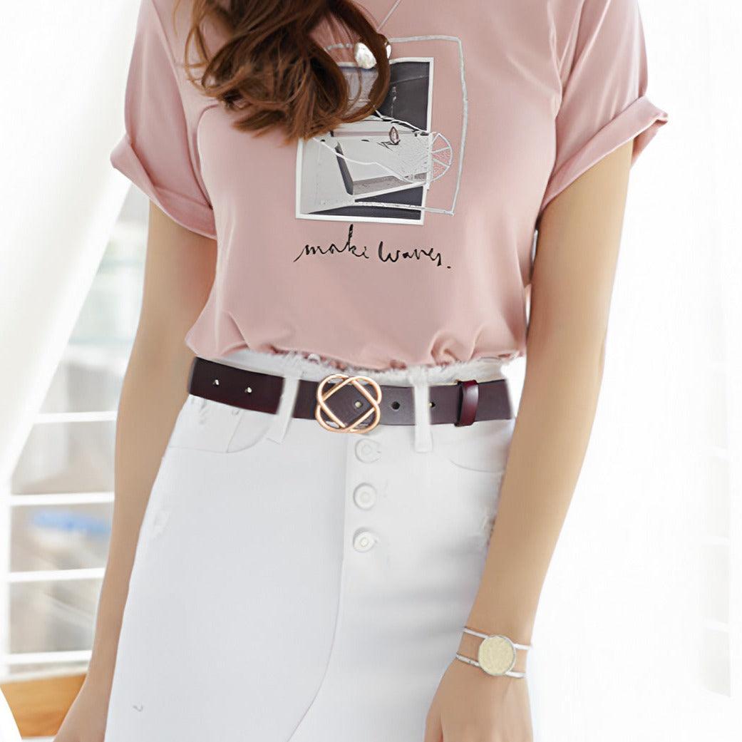 Marjolaine | Ceinture souple boucle pression