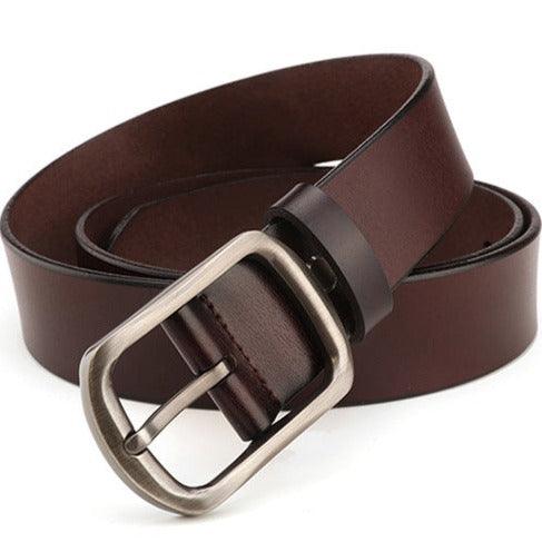 Mauricette | Ceinture ardillon en cuir véritable