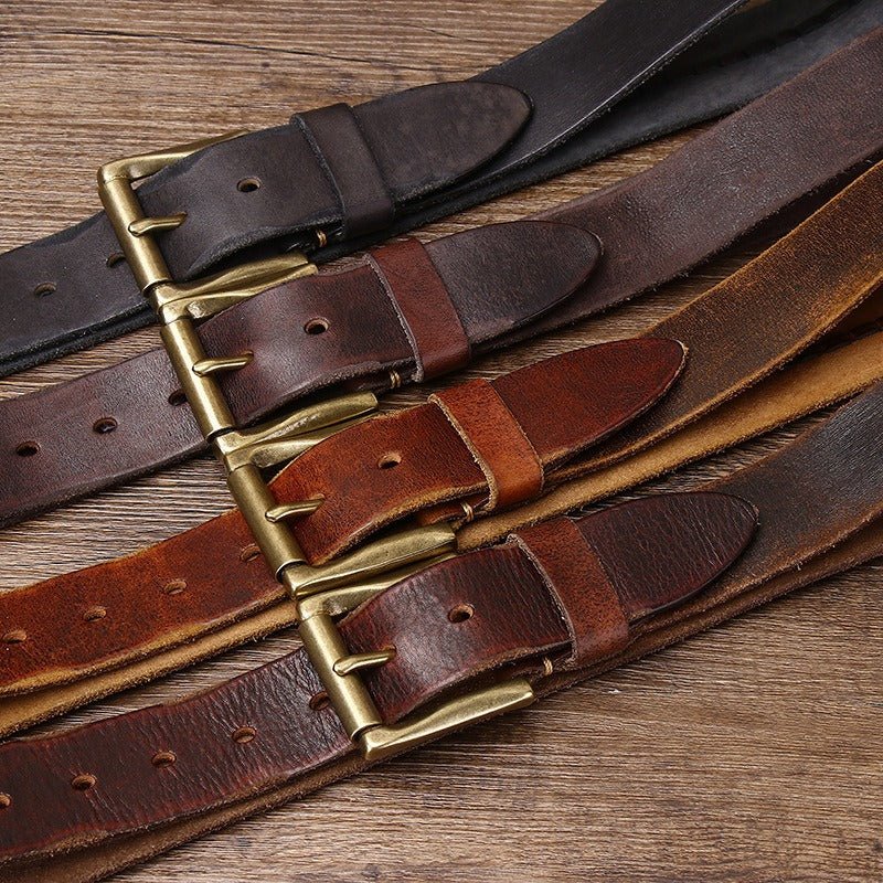Sidoine | Ceinture à lanière centrale tressée