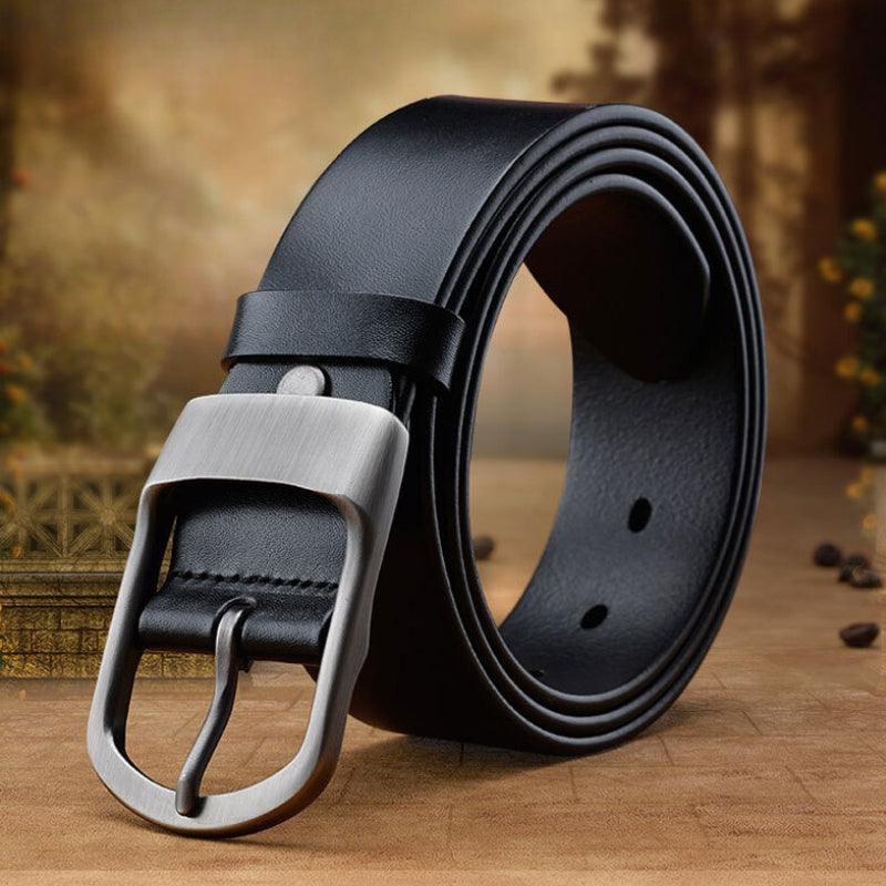 Sauveur | Ceinture en cuir boucle mate