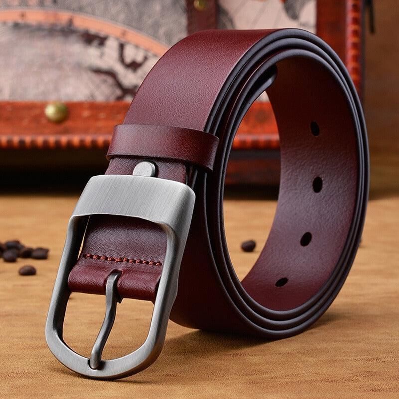 Sauveur | Ceinture en cuir boucle mate