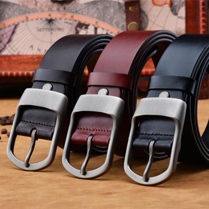 Sauveur | Ceinture en cuir boucle mate
