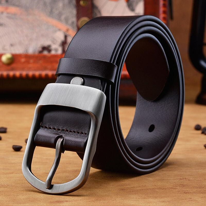 Sauveur | Ceinture en cuir boucle mate