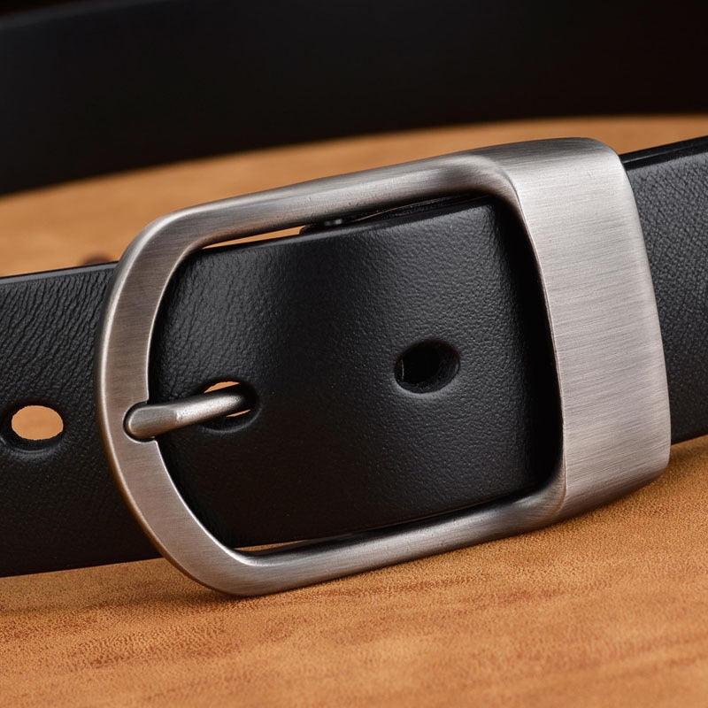 Sauveur | Ceinture en cuir boucle mate