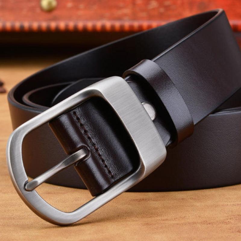 Sauveur | Ceinture en cuir boucle mate