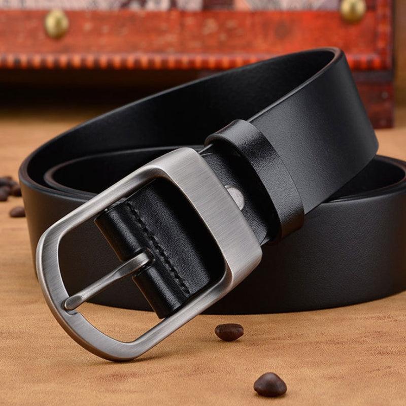 Sauveur | Ceinture en cuir boucle mate